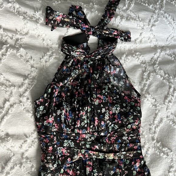 Adrianna Papell Women's Foiled Printed Chiffon Gown - Picture 7 of 10